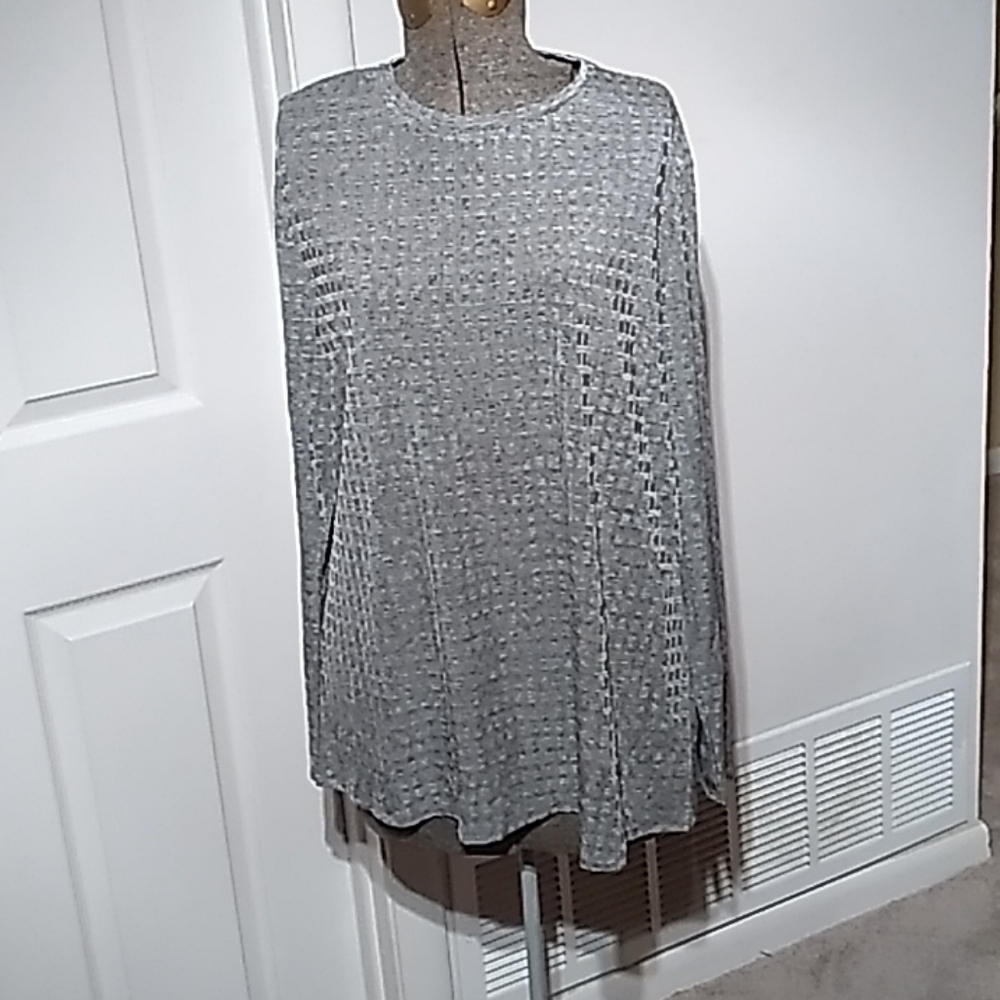 Dennis dasso women silver grey XL Top